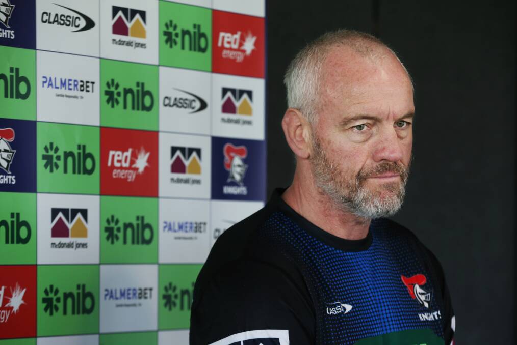 Up for the challenge ... Knights assistant Brian McDermott. Picture by Simone De Peak