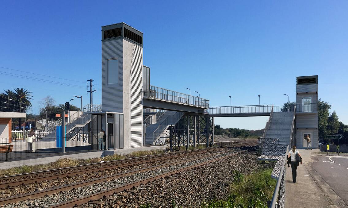 FUTURE: An artist's impression of the upgrade to Waratah train station. 