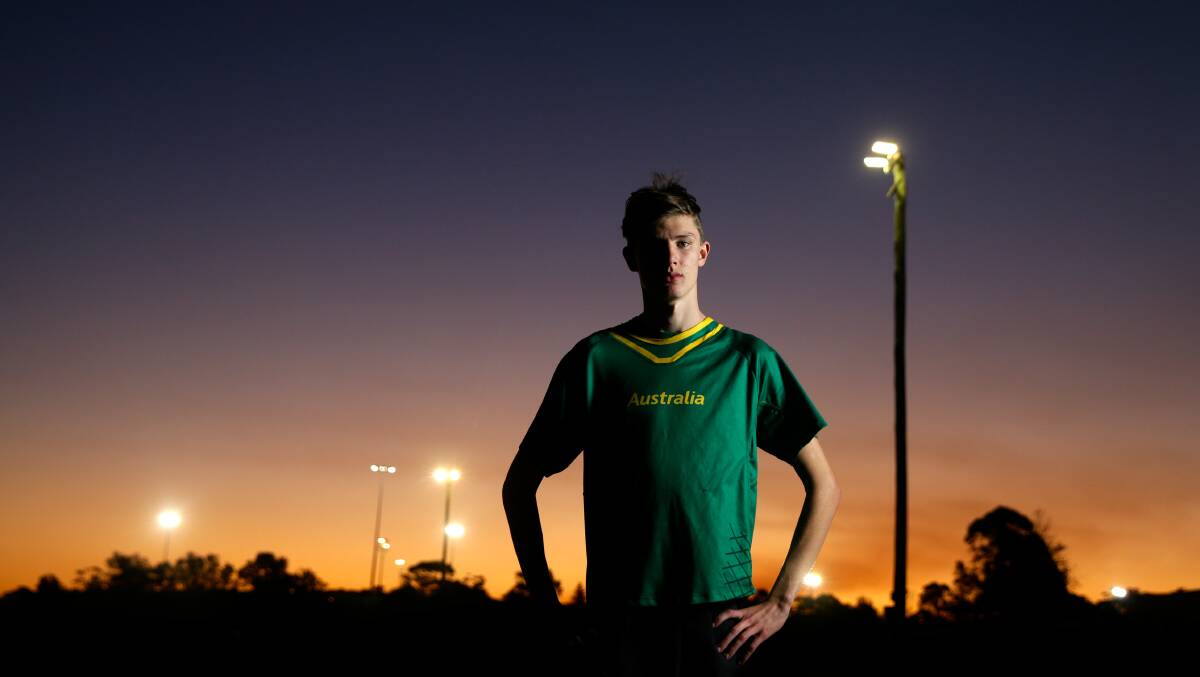 RUNNING: Awaba's Luke Young competed at the Youth Olympic Games in Argentina. 