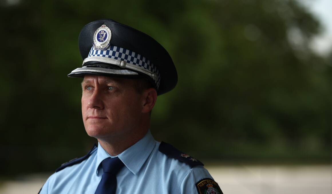 WARNING: Port Stephens-Hunter Police commander Chad Gillies. Picture: Simone De Peak
