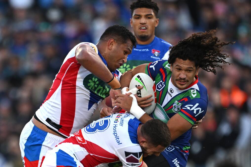 Warriors winger Dallin Watene-Zelezniak made 198 metres from 22 runs. Picture Getty Images