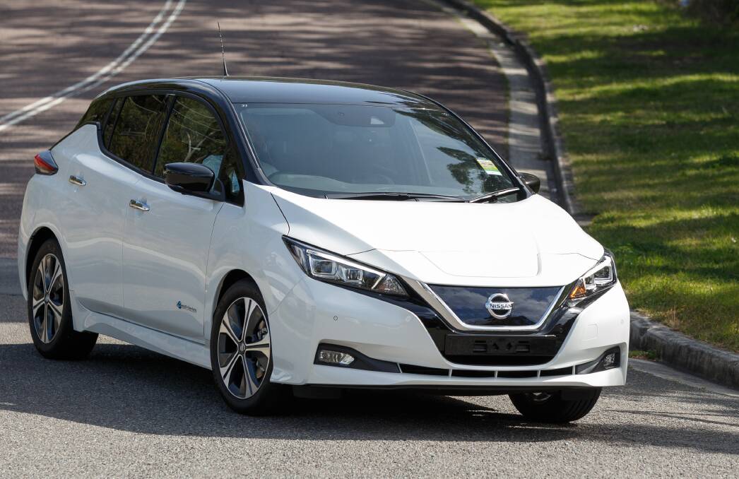 SPORTY: The second-generation Nissan Leaf. Picture: Max Mason-Hubers