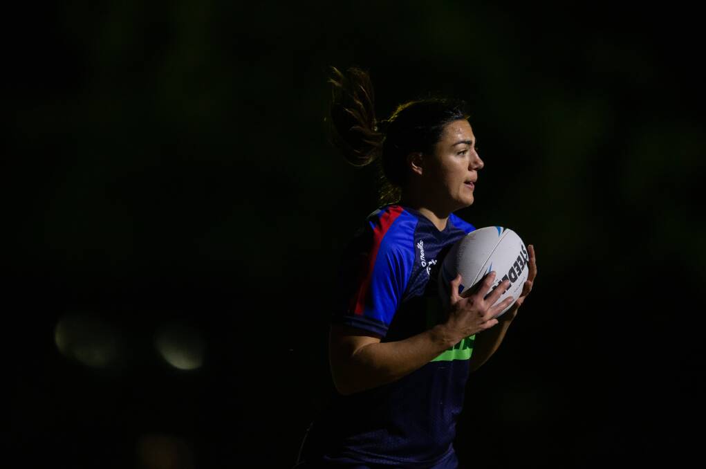 Millie Boyle at Knights training last year. Picture by Marina Neil
