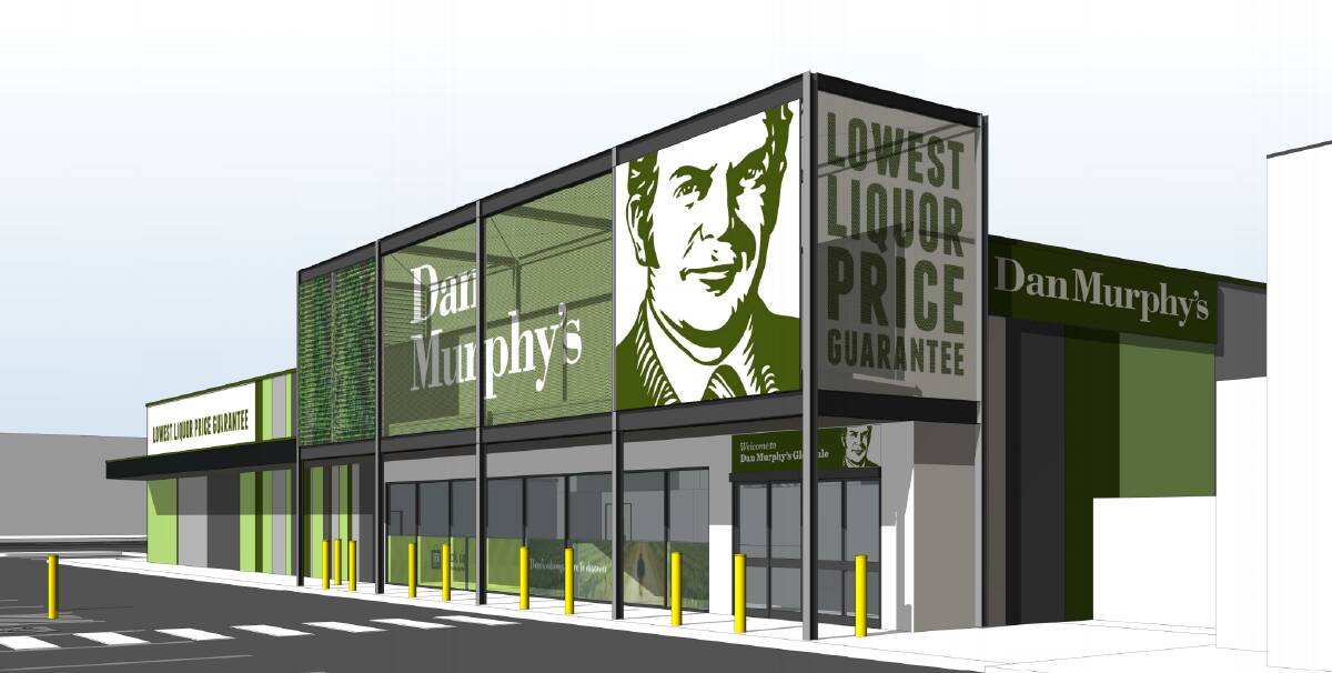 CONCEPT: An artists impression of the proposed Dan Muphy's outlet at Glendale.