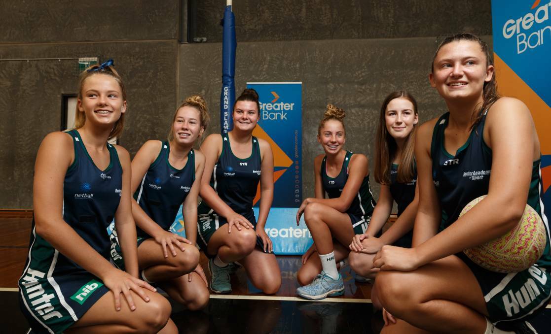 SUPPORT: Hunter Academy of Sport netball players. Picture: Supplied