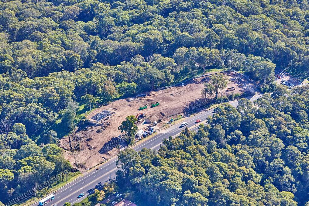 PROGRESS: The cleared land in New Lambton Heights where nine houses were demolished to prepare for the construction of the fifth and final stage of the Newcastle Inner City Bypass. Picture: Transport for NSW