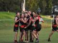 IN FORM: Killarney Vale players celebrate a goal. Picture: BrianaJean Photography
