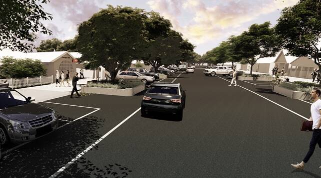 NEW LOOK: Council designs showing the upgrades to Young Street, Carrington. 