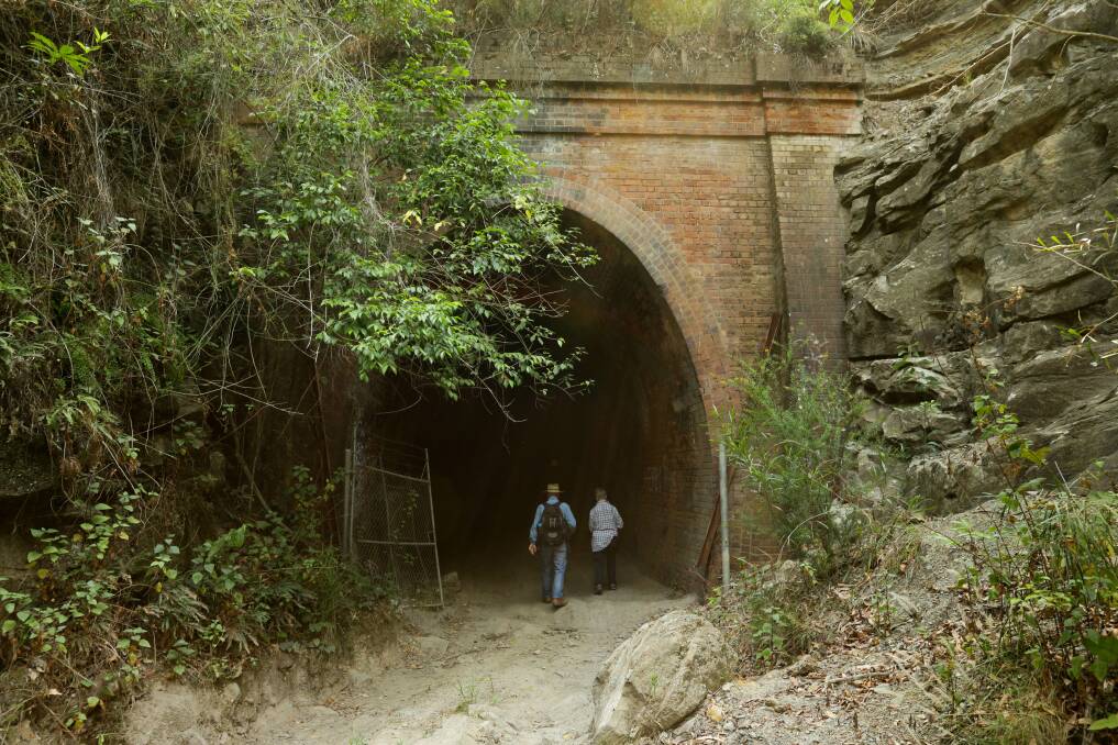 REPURPOSE PLAN: One of three historic tunnels along the Richmond Vale Rail Trail route. Cessnock council is preparing plans for the track. Picture: Jonathan Carroll 
