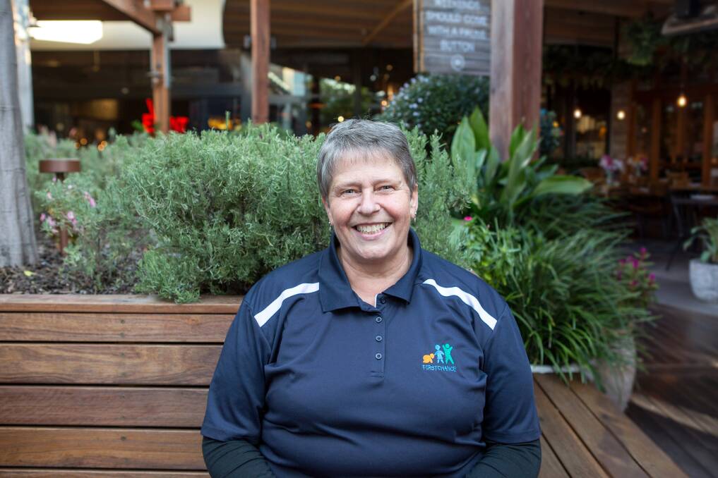 REWARDED: Catharina Howman, a Firstchance family worker, received a Westfield Local Hereos award from Westfield Kotara. 