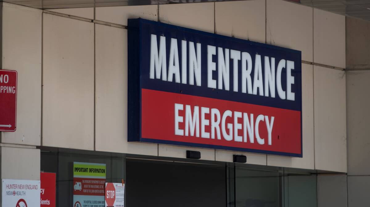 The hospital's emergency department entrance. 