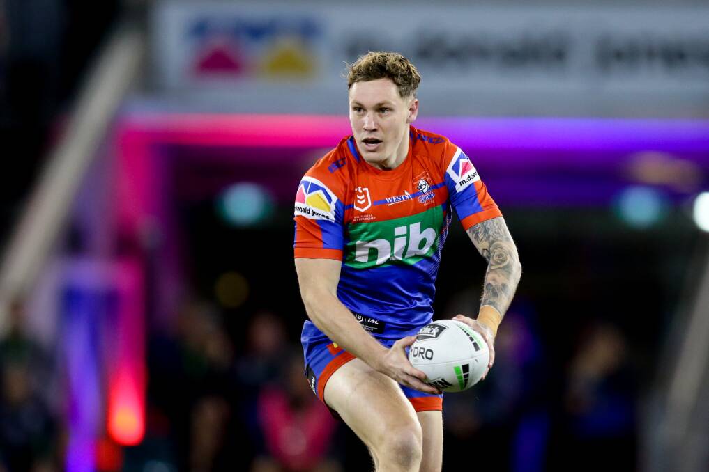 RETURN: Newcastle utility Kurt Mann has been named to come off the bench for the Knights against the Panthers on Sunday. Picture: Jonathan Carroll
