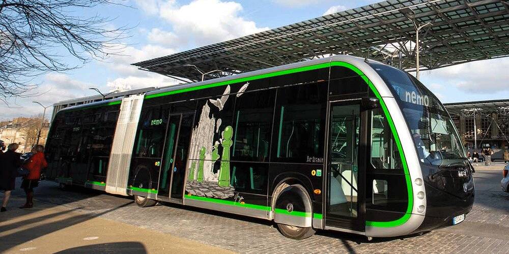 POSSIBLE FUTURE: An all-electric bus used in France. 