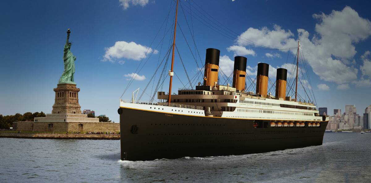 ICONIC: An image showing the planned Titanic II cruiseliner. 