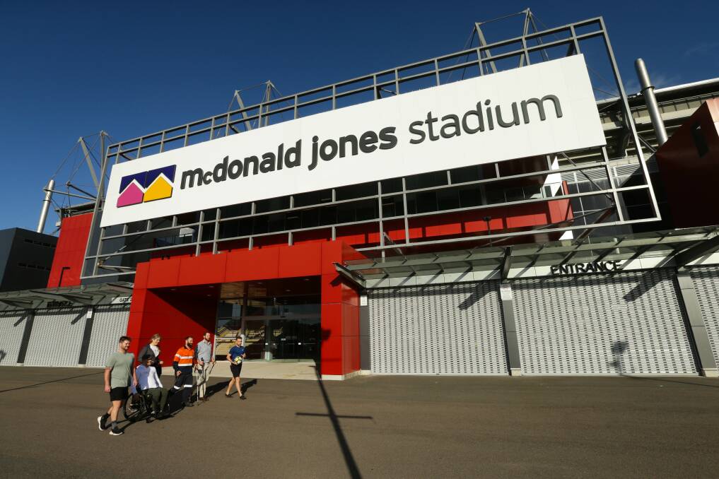 DOOR OPENS: Fans could be back at McDonald Jones Stadium very soon. 