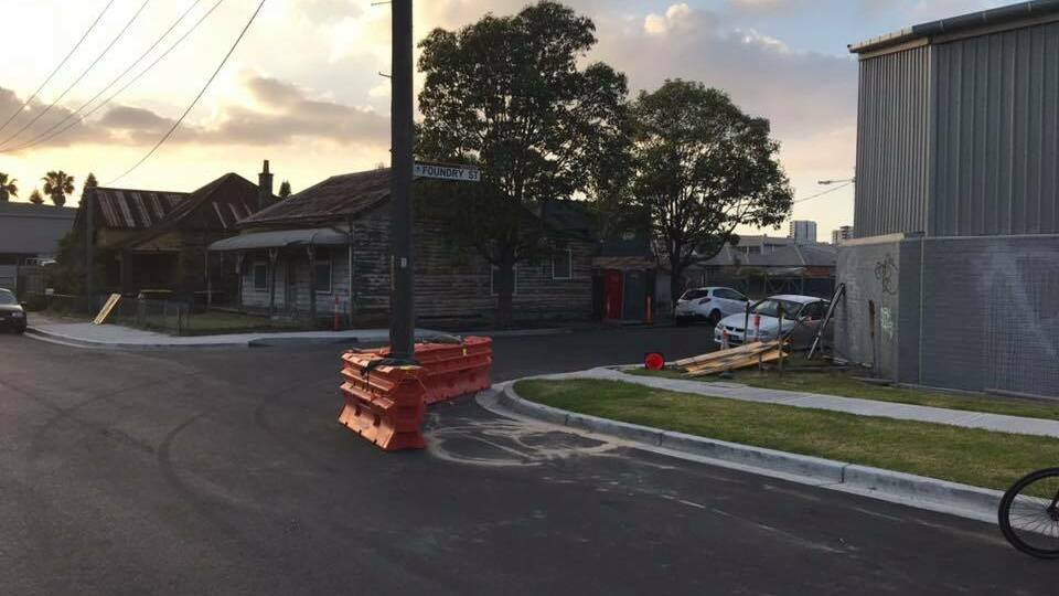 SAFETY: Fencing put back in place on Monday morning. Picture: Facebook