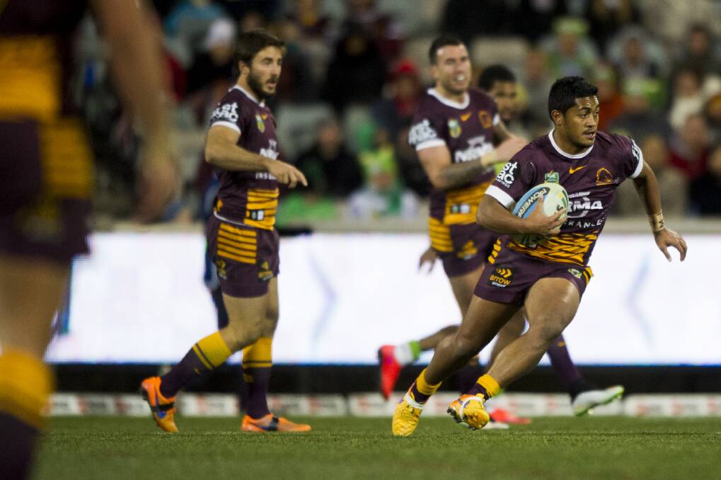 ATTACKING ACE: Anthony Milford playing for the Brisbane Broncos. 