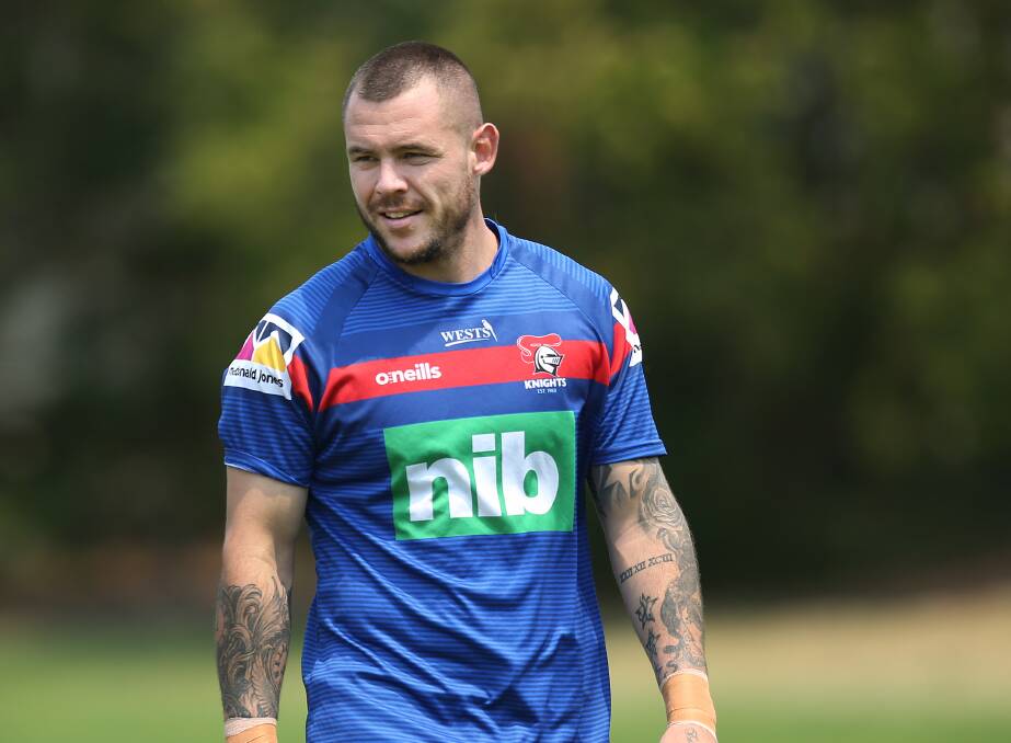 BACK: Knights prop David Klemmer has been named to play against the Dragons. Picture: Marina Neil