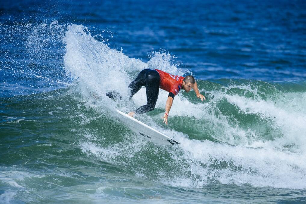 RED-HOT START: Ryan Callinan put on an impressive display in the opening heats of the Newcastle Cup on Thursday. The Merewether local enjoyed plenty of support from the shoreline with more than 3000 people attending across the day. Pictures: WSL