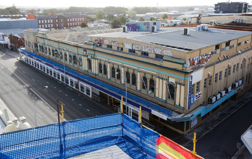 GONE: The former Store building in Newcastle West, which was demolished in 2018 to make way for a bus depot and mixed-use developments. Picture: Jonathan Carroll