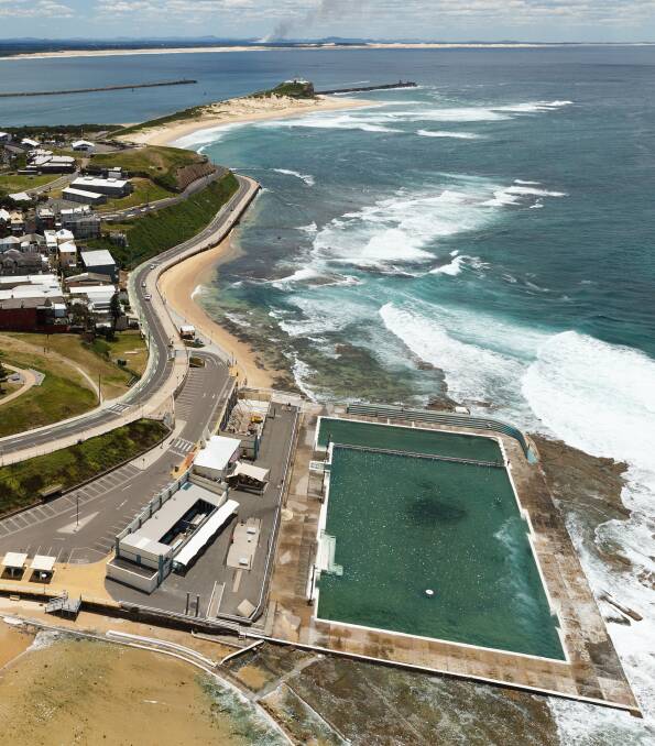 ICONIC: Newcastle Ocean Baths in Newcastle East. Picture: Max Mason-Hubers