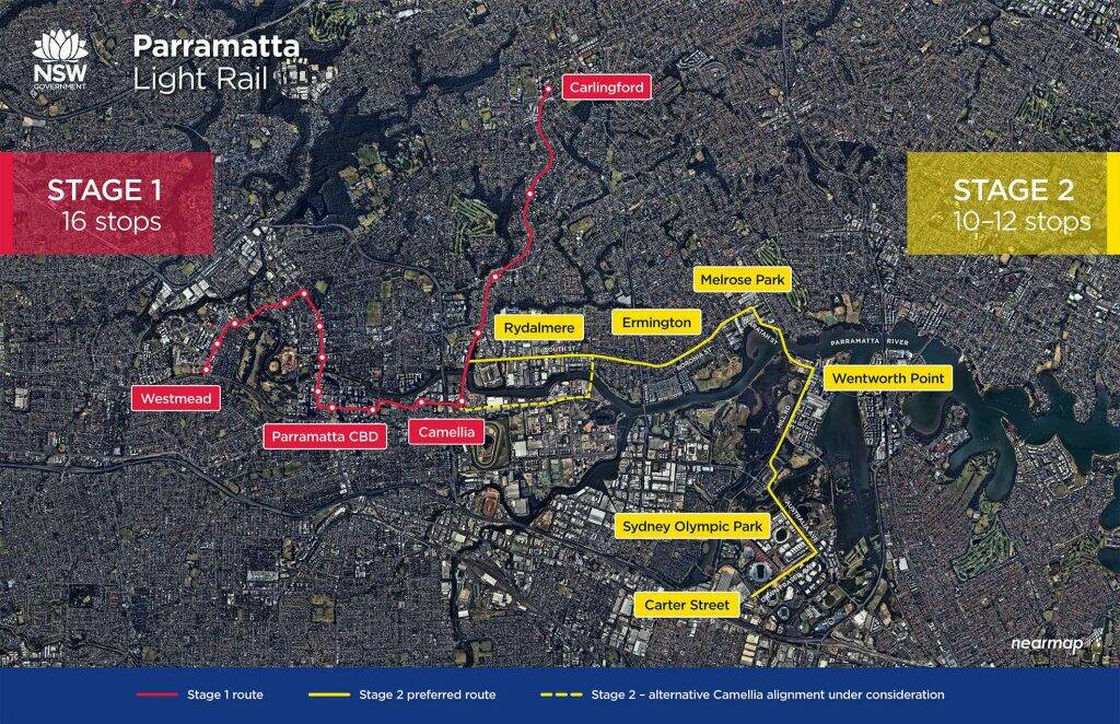PLANS: The Parramatta light rail project.