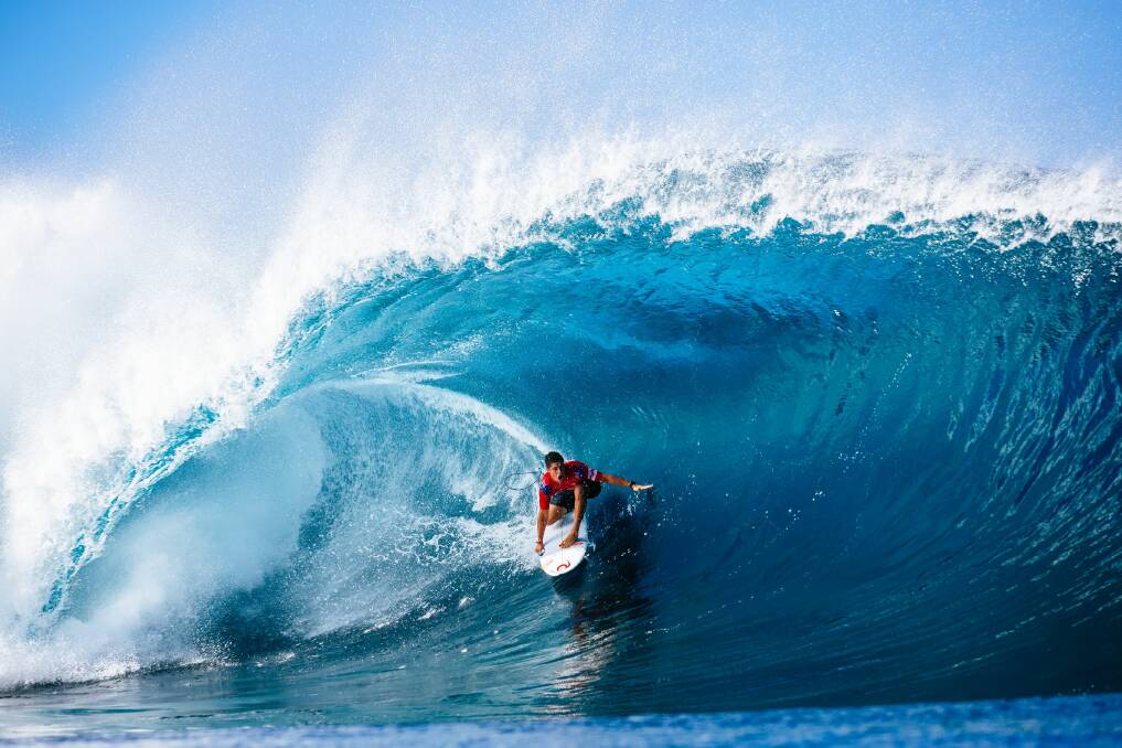Cibilib on a wave at Pipeline. Picture: World Surf League