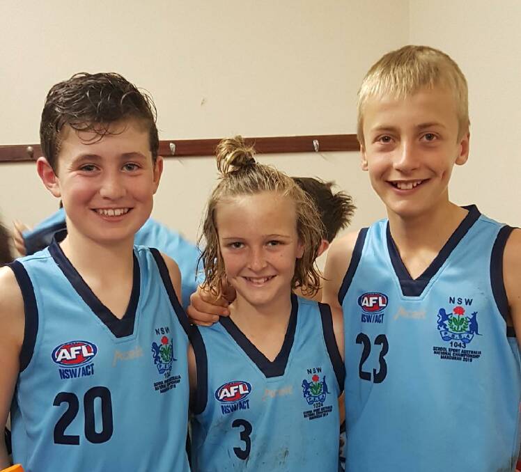 REPS: NSW 12 Years players Zachary Yurisich, Ace Antonovich and Max King.