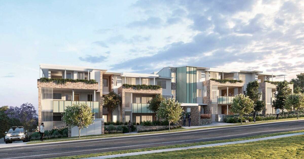 AREA OF CHANGE: An artist's impression of the 27-unit development to be built on Dudley Road in Charlestown that Lake Macquarie council approved earlier this week. 