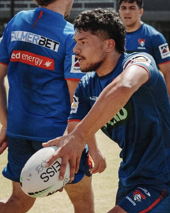 Temple Kalepo hopes to make up for lost time in 2023. Picture Newcastle Knights