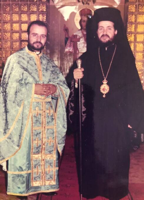 FIRST DAYS: Nicolaos Zervas when he was first ordained in 1973. 
