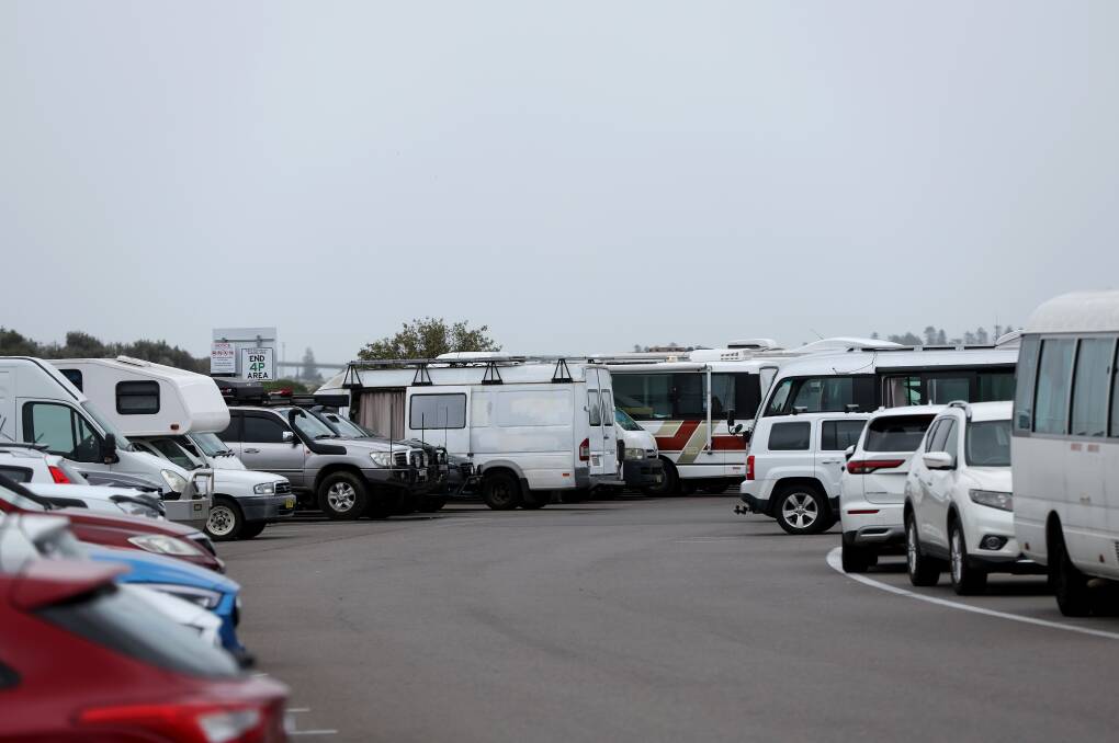 Some residents are frustrated at campers seemingly crowding available parking at Horseshoe beach, but among the long-stayers, a small community of the city's most vulnerable residents say the space is a haven for those sleeping rough. Picture by Peter Lorimer.