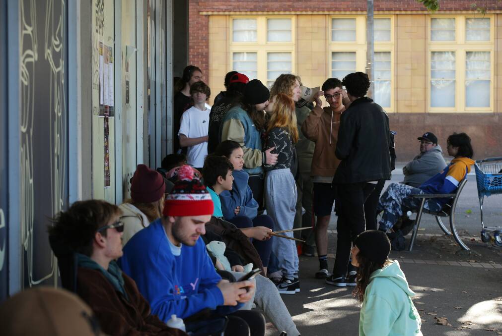 Shoppers waited in line for days to snag a bargain. Picture by Simone De Peak