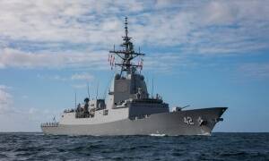 The Hobart class destroyer, HMAS Sydney is expected in Newcastle Harbour on Friday.
