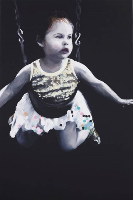 Sulman finalist: Nigel Milsom's painting of little girl London Daisy.