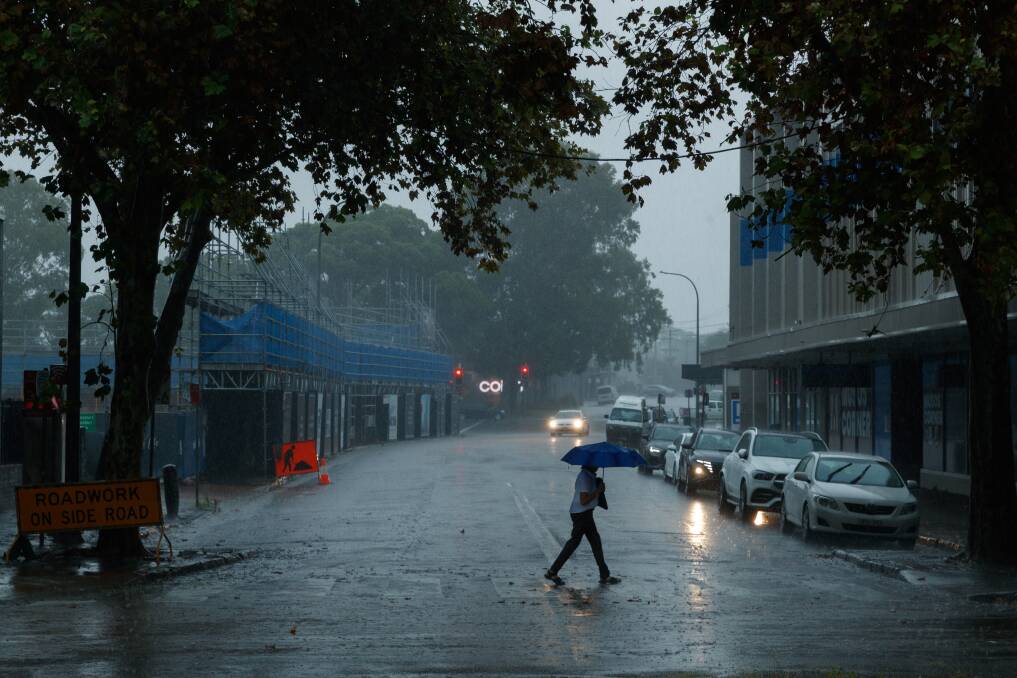 Another 26 millimetres of rain fell over the city Monday after a deluge of more than 40 millimetres poured down on Friday just before emergency services were called to Fogo Street at Wallsend on Saturday. Picture by Max Mason-Hubers