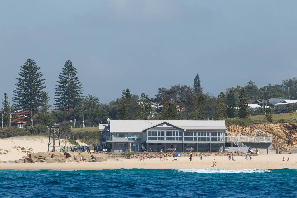 REDHEAD: Redhead Beach and surf club seen from the water.