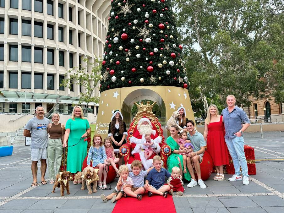 Lord Mayor Nuatali Nelmes joins Santa and some furry friends at Wheeler Place to begin a month of festive fun.
