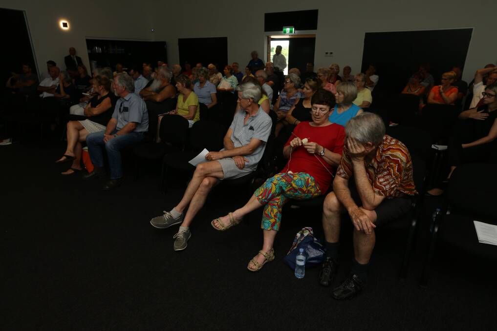 Around 55 residents attended the meeting on Monday. Photo: Jonathan Carroll