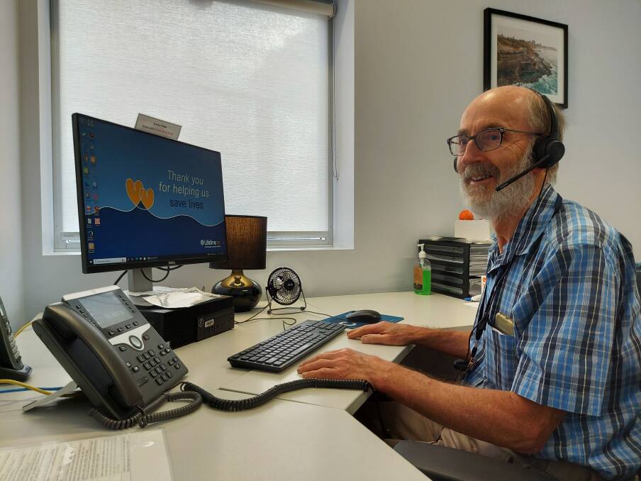 Lifeline crisis support worker Ed Macindoe. Picture provided by Lifeline Australia