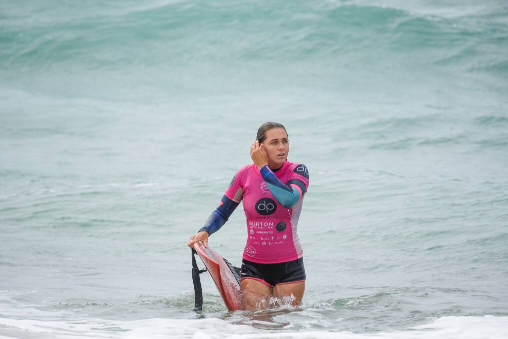 SURF: Star Newcastle surfer Philippa Anderson at Surfest 2020. Photo: Max Mason-Hubers
