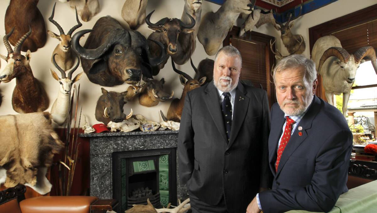 Shooters, Fishers and Farmers MPs Robert Borsak and Robert Brown. Picture: Steven Siewert