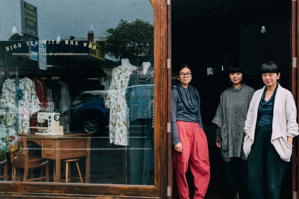 VIRTUAL MAGIC: Angela, Jules and Rowena Foong at their store High Tea With Mrs Woo. They have closed temporarily and are finding new ways to connect with customers. Picture: Supplied