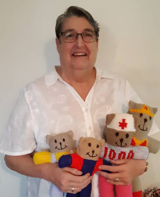CARE: Vicki McKinnon hopes her 2000 trauma teddies help children at times when they need grandma's comfort the most.