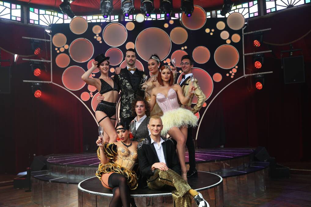 The cast of Blanc de Blanc Encore, performing at Civic Park this month in Newcastle. Picture by Peter Lorimer