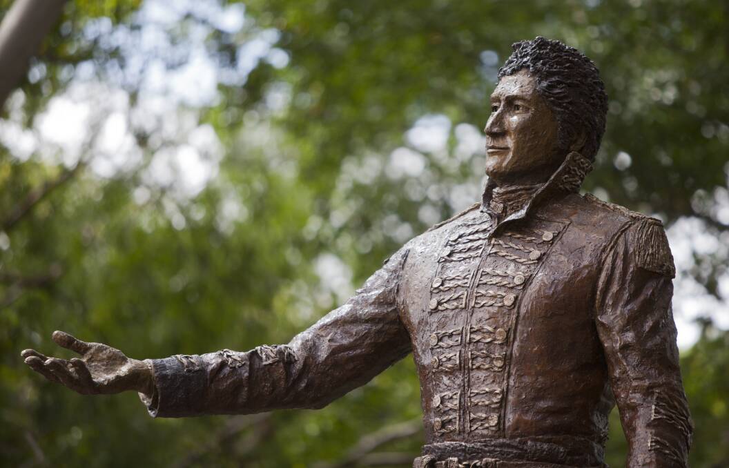 Traditional: A statue of Governor Lachlan Macquarie in Sydney's Hyde Park. 