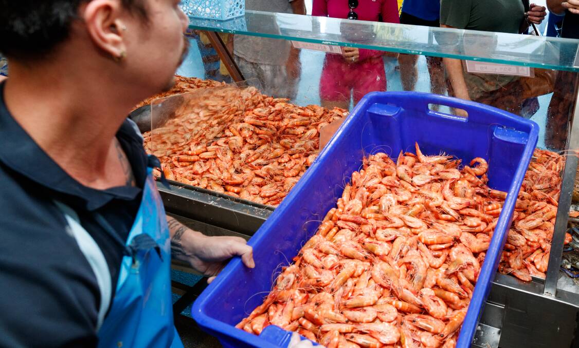 FRESHEST CATCH: The Newcastle Commercial Fishermen's Co-Op provided the prawns of Sunday's competition.