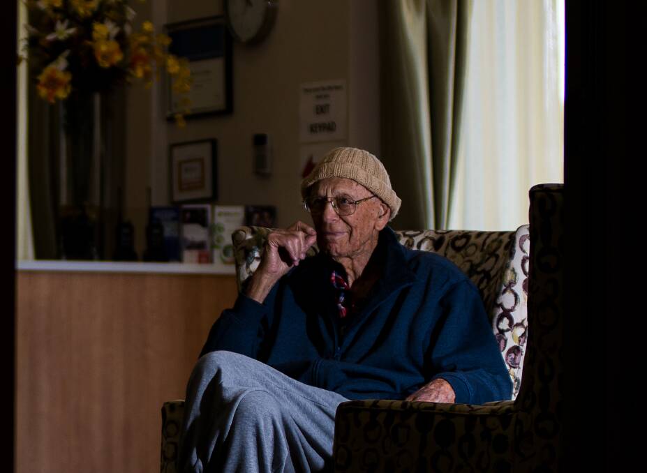 Ninety six-year-old Norm Cruickshank remembers holidaying at Myall Point. Photo: Simon McCarthy
