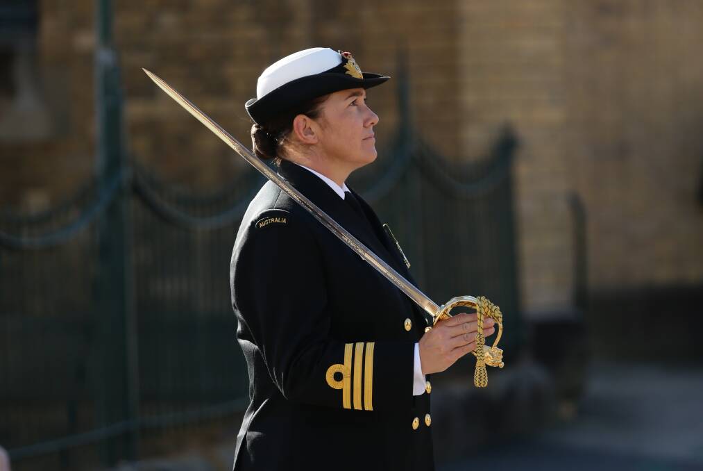 HMAS Newcastle Commander Anita Sellick. Photo: Jonathan Carroll