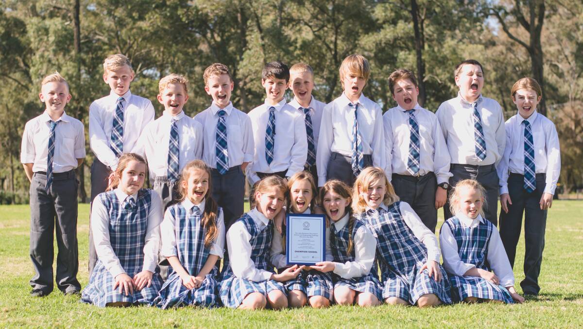WINNERS: Heritage College at Morisset has won the 2016 Lake Macquarie City Council Science and Engineering Discovery Day Challenge. Picture: Supplied